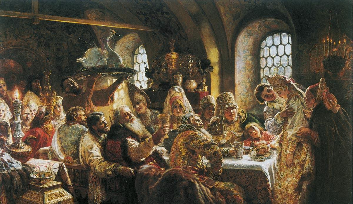 Боярский свадебный пир. 1883.