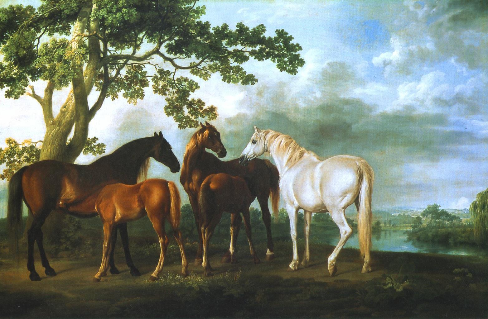  Пейзаж с лошадьми